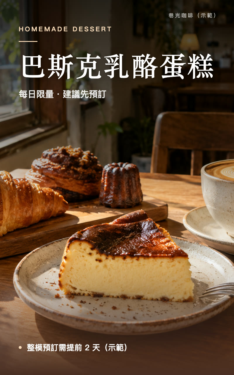 示範名片：手作甜點